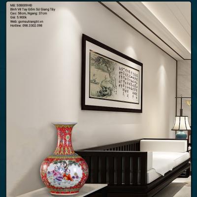 BÌNH VẼ TAY GỐM SỨ GIANG TÂY CAO CẤP